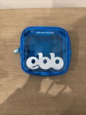 ebb Ocean Club Blue Clear Travel Pouch